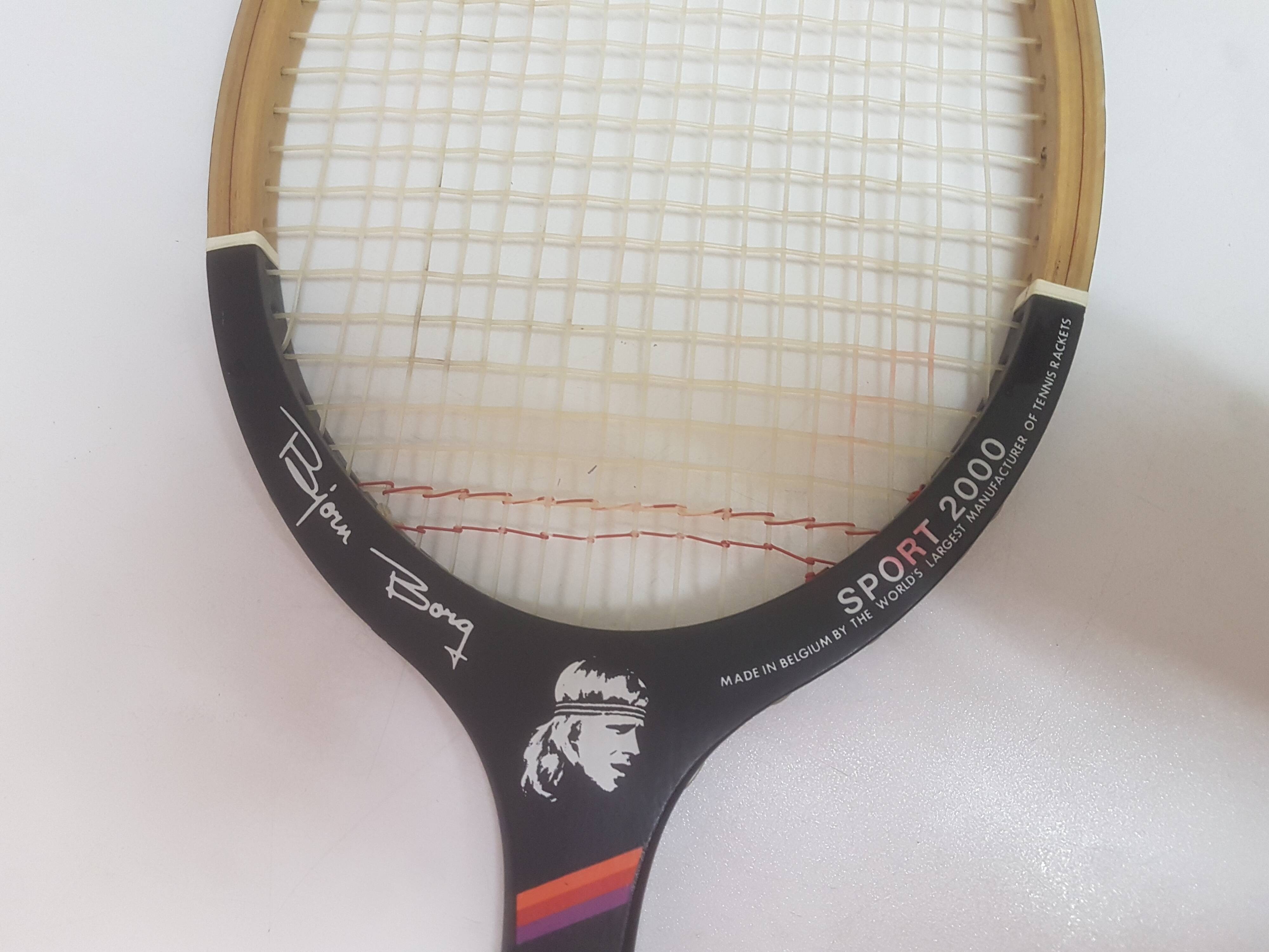 Vintage wooden racket brand Donnay Bjorn BORG
