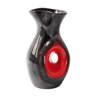 Vase vintage 1960 en céramique nacrée