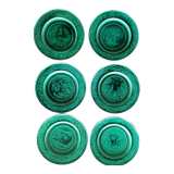 Rubelles earthenware dessert plates