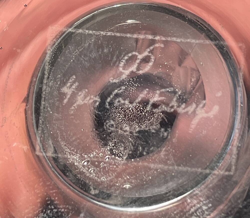 Faberge snow dove champagne flute