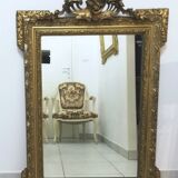 Miroir à fronton de style Louis XV - 113x70cm