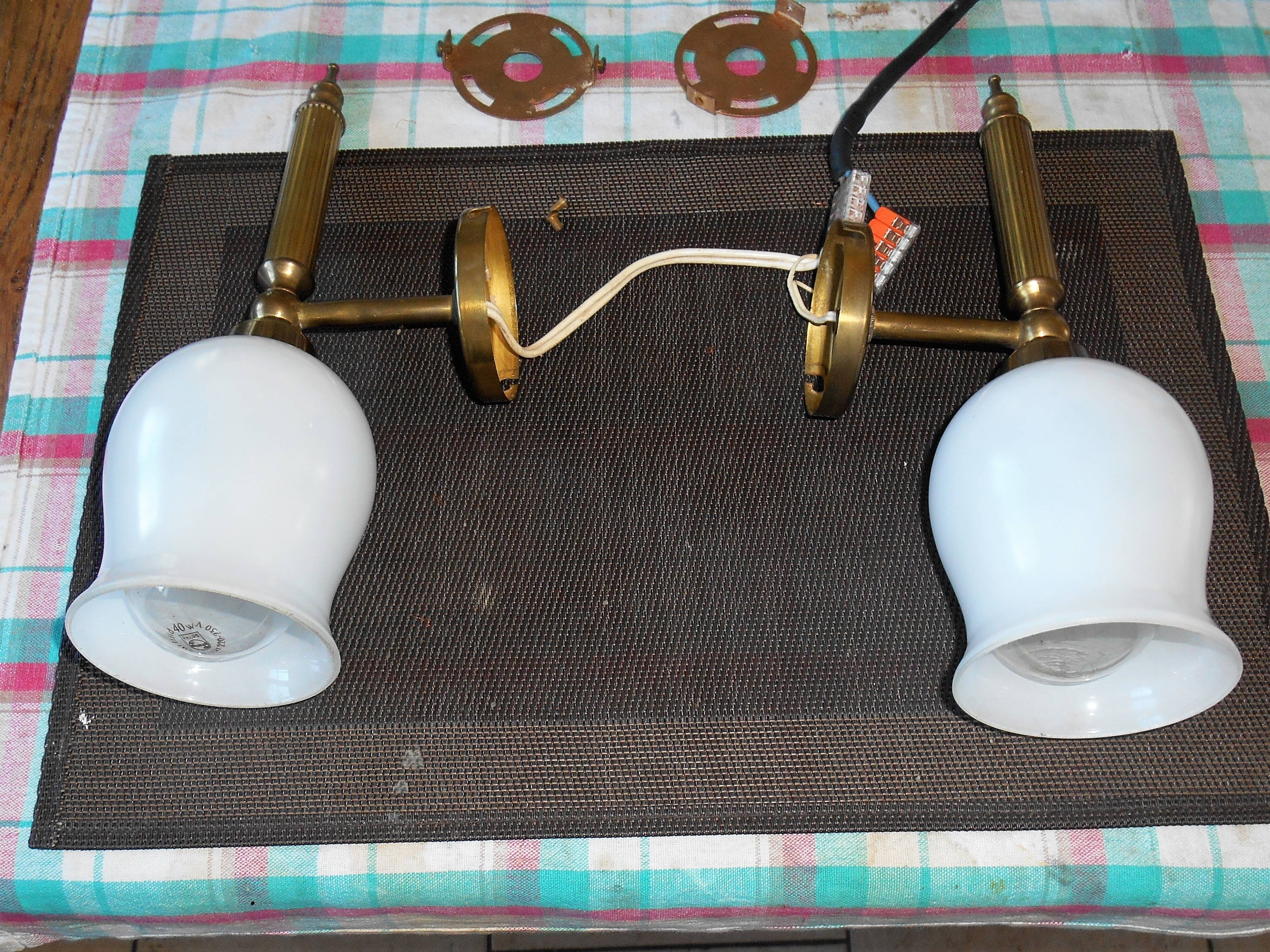 Pairs of flare wall lamps