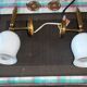 Pairs of flare wall lamps