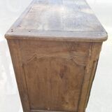 Buffet en bois naturel ancien 3 tiroirs