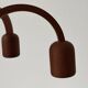 Suspended Sputnik counterweight lamp with 5 arms in teak by Domus, 1970s, Italy.