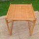 Vintage rattan and wicker coffee table