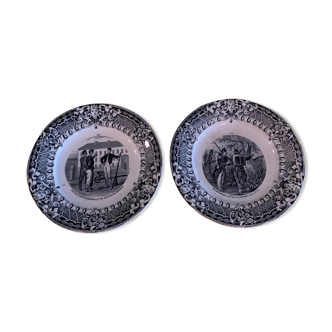 Set of 2 talking plates