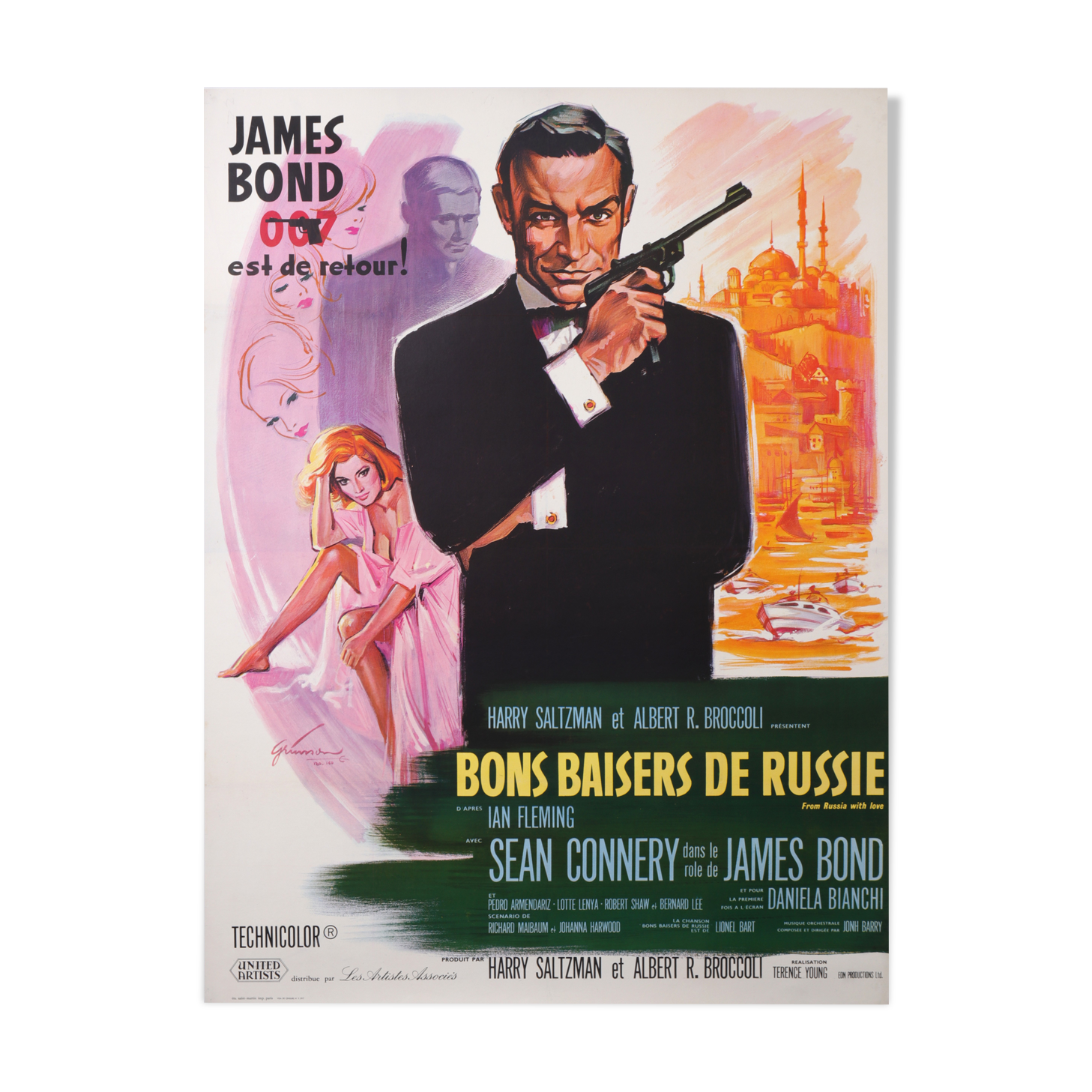 Affiche Par Grinsson Film James Bond 007 Bons Baisers De Russie 158 5x118 Cm Selency