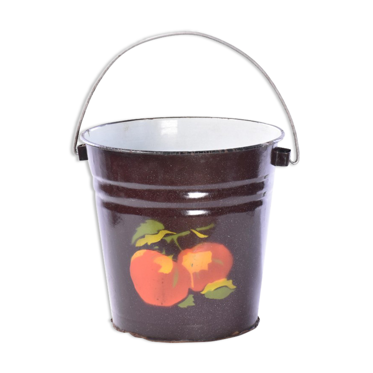 Vintage enameled bucket