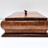 Rectangular Art Deco Walnut and Walnut-Root Box, Italy