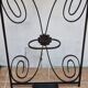 Entrance hall with black wrought iron mirror, renovated, 180 x 55 cm