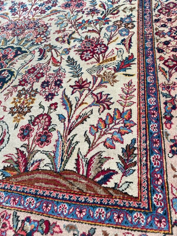 Ancient Persian rug Kashan 128x212 cm