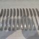 12 Christofle Concorde silver plated dessert knives, 19cm