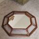 Vintage Italian mirror bamboo and rattan Riviera bohemian chic 1970s
