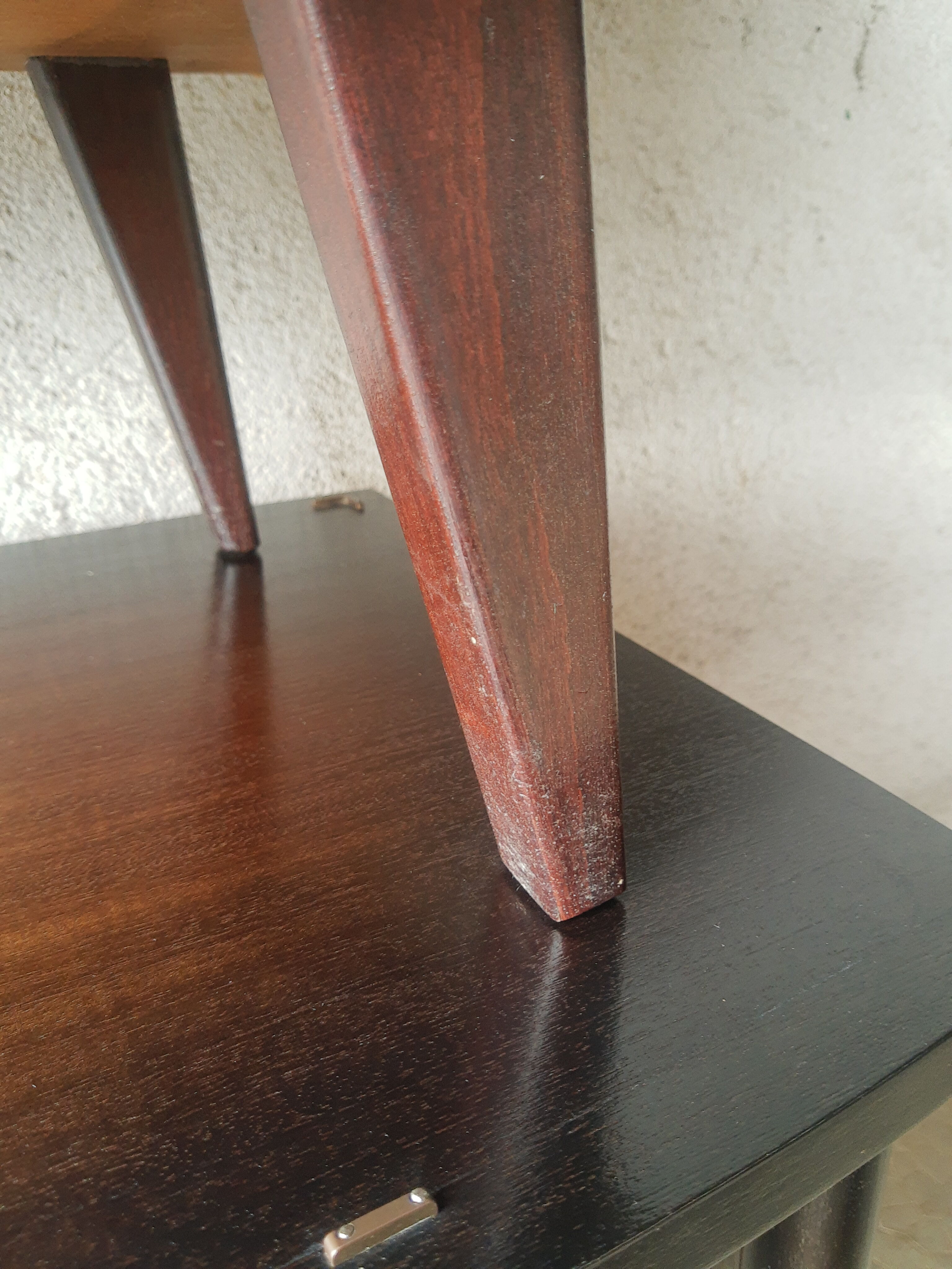 Pair of bedside feet compass 60s vintage