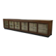 Large counter/trade sideboard with sliding glass doors