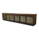 Large counter/trade sideboard with sliding glass doors
