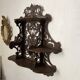 antique Napoleon III wall shelf in openwork wood