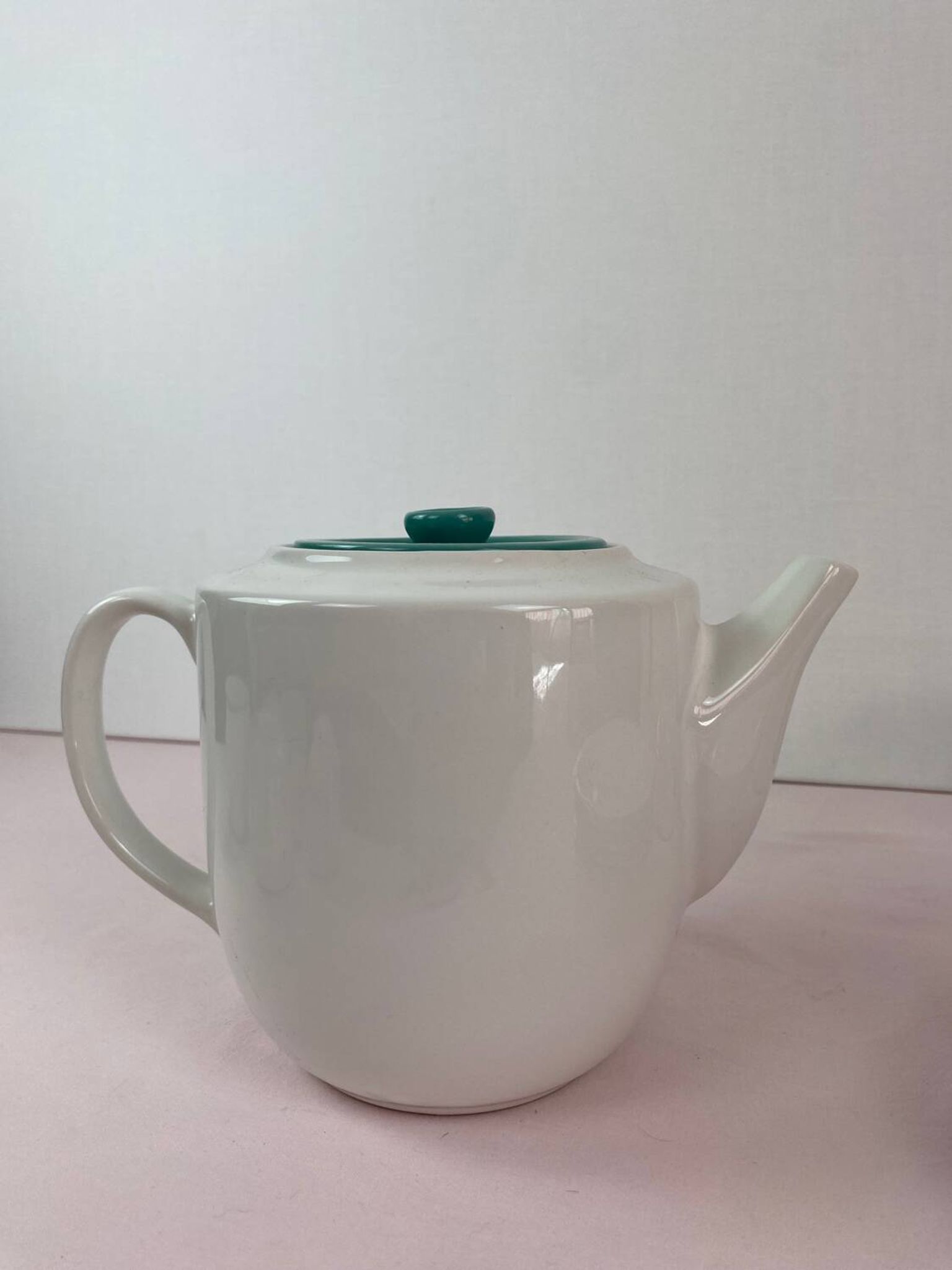 Service blanc et vert vintage