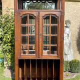 Music cabinet in walnut style Louis XVI