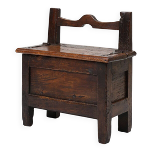 Tabouret en bois français - ancien