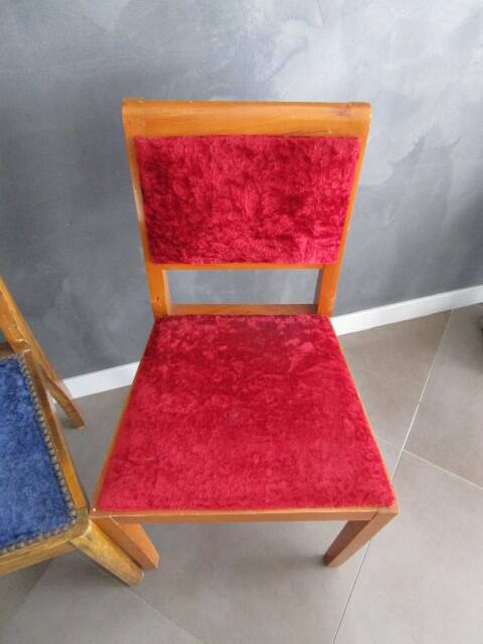 3 antique art deco chairs