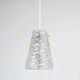 J.T. Kalmar Mid-Century Textured Glass & Brass Pendant Lamp, Austria, 1950s
