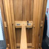 Massive elm table 2 extensions Maison Regain circa 1970