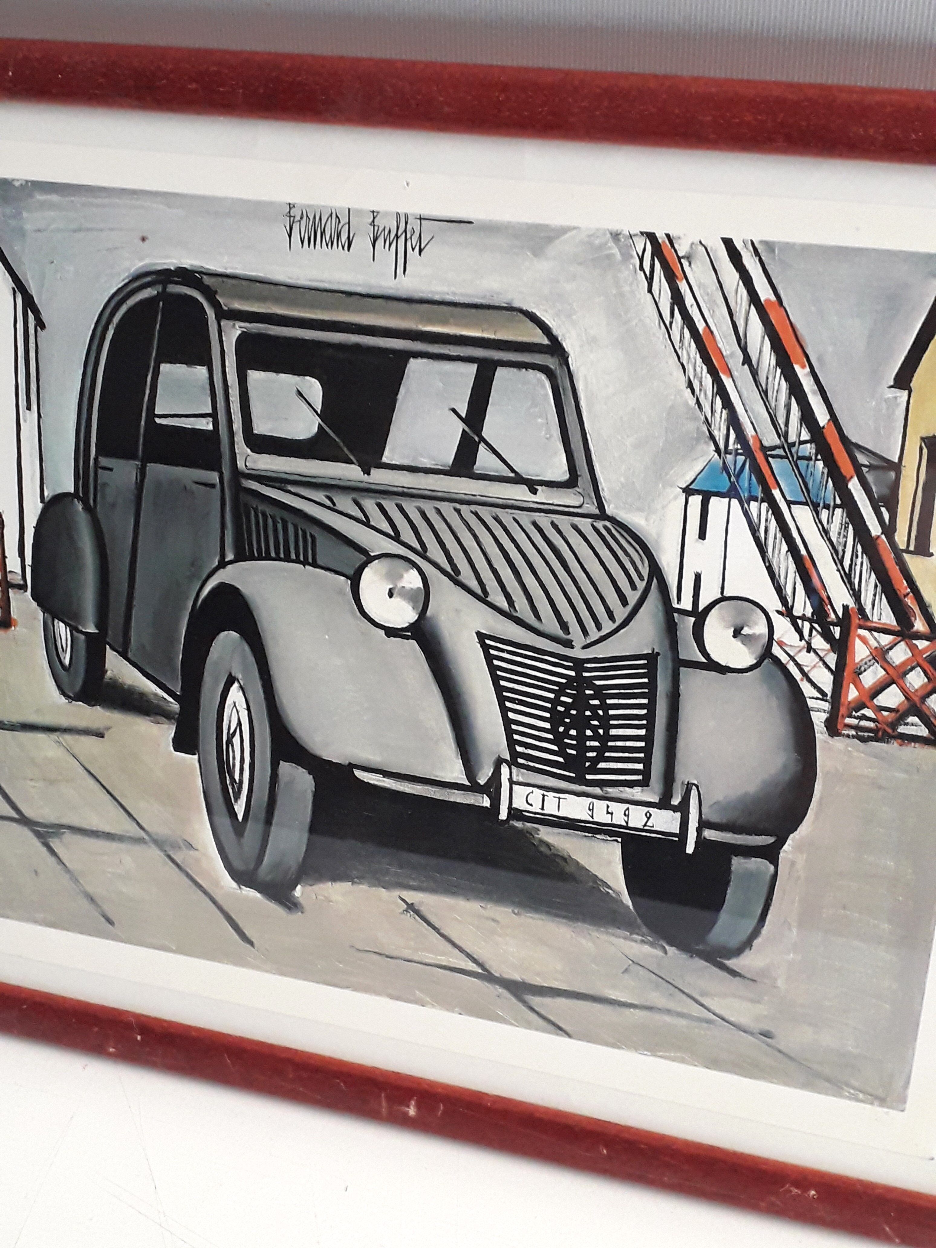 Bernard Buffet Citroën drawing 1985