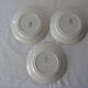 3 EVIAN flat plates old earthenware 482112 Luneville pink blue