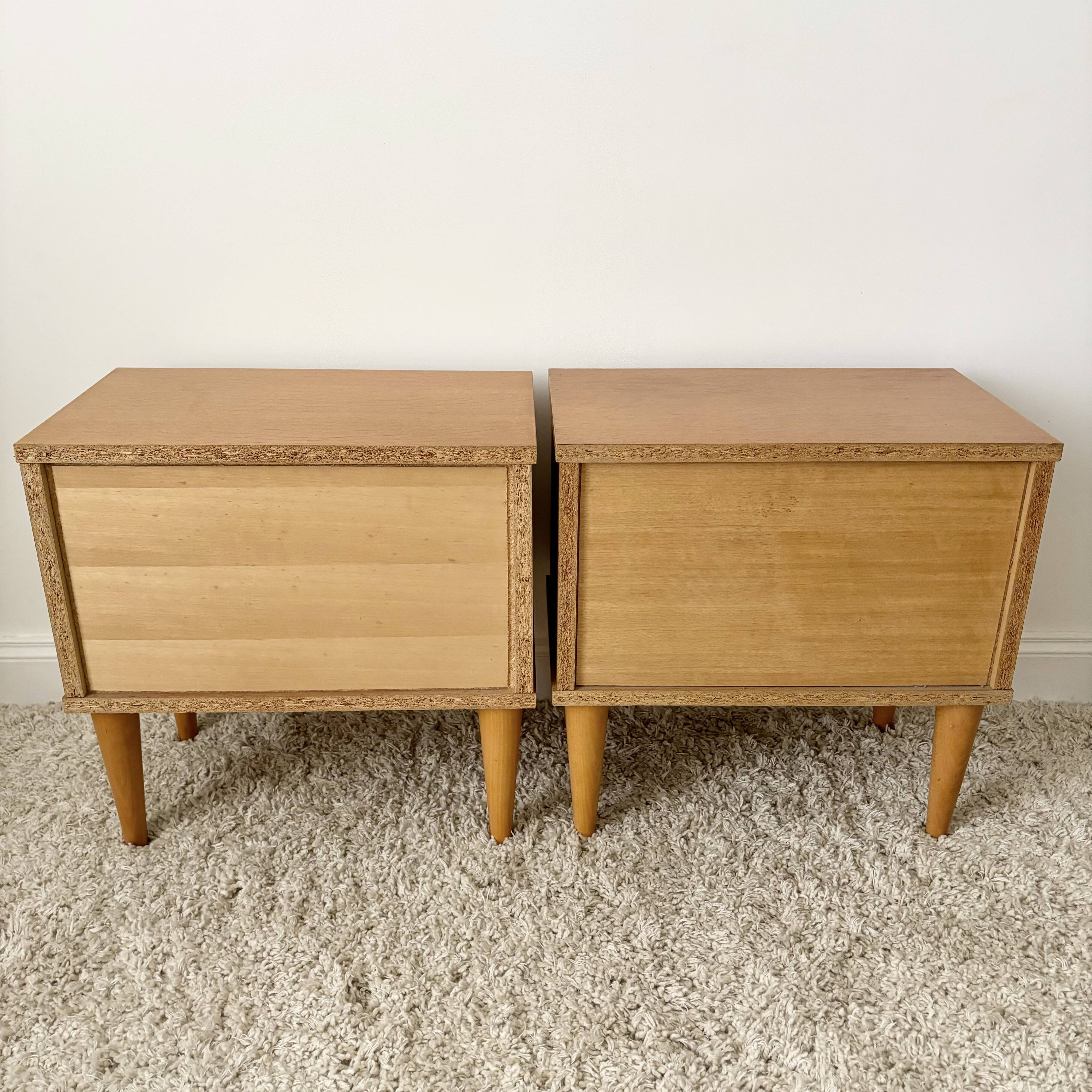 Pair of vintage bedside tables