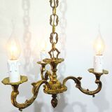 Lustre 3 Lumières Bronze