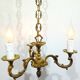 3-Light Bronze Chandelier