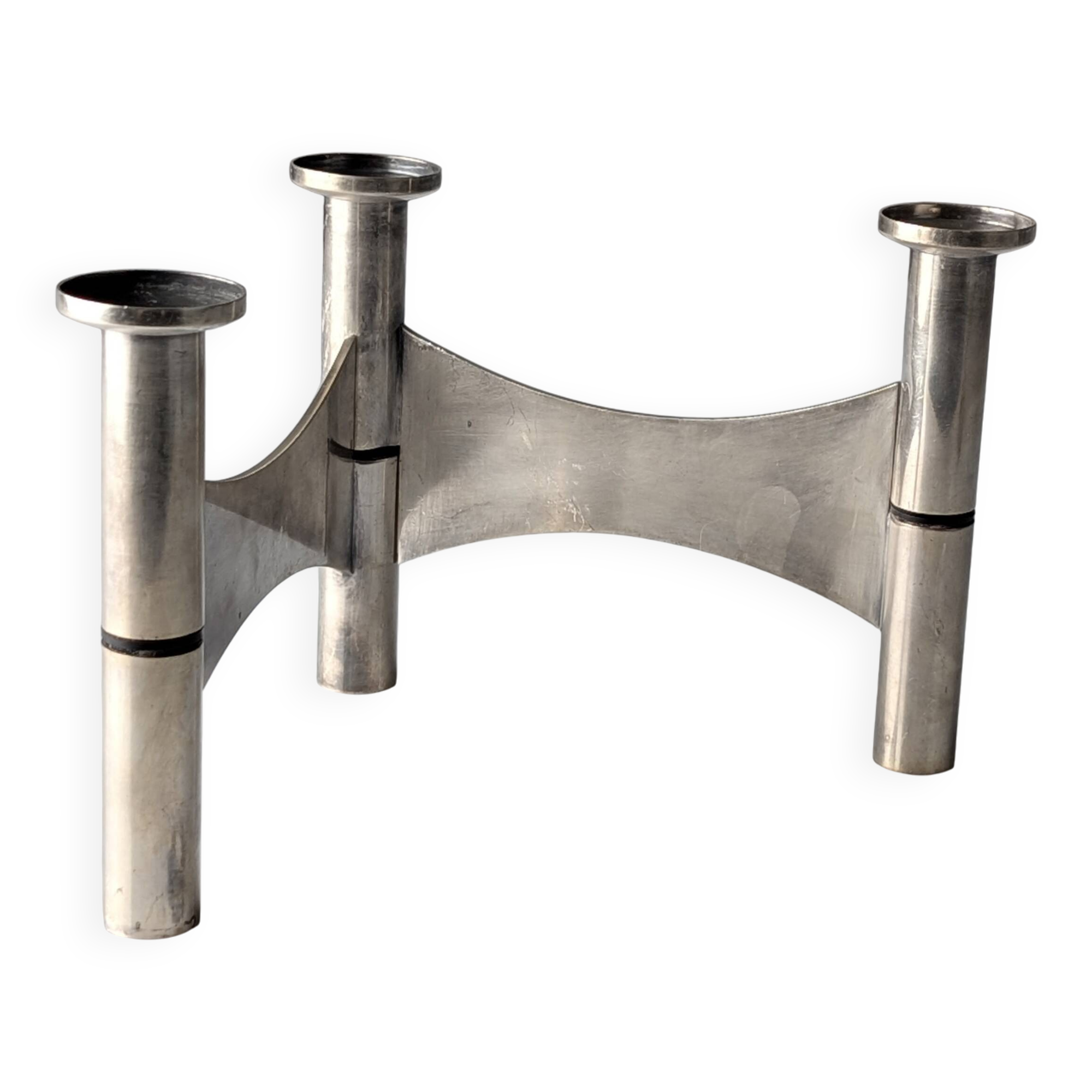 CNGT 1978 Tennis Award: Ravinet d'Enfert Silver Plated Candlestick