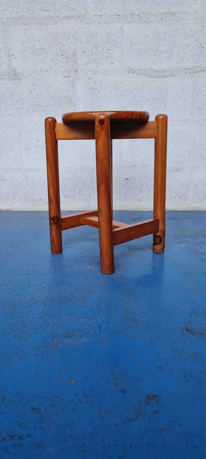 Solid pine stool 1970