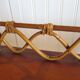 Vintage – beautiful Retro desk in bamboo wood, rattan and glass – 2 drawers – 60s – L.Sognot inspiration
