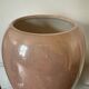 Powder pink ceramic vase from the 80s