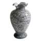 Grey speckled Murano glass vase - 1980s