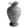 Grey speckled Murano glass vase - 1980s