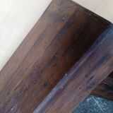 Brutalist bench/stool in solid wood