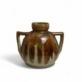 Vintage, JEB stoneware vase with handles circa 1950
