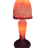 Lampe champignon en verre marmoréens 1930/1950