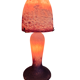 Lampe champignon en verre marmoréens 1930/1950
