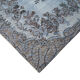 Handmade distressed oriental 1980s 164 cm x 282 cm blue rug