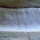 Old monogrammed fabric