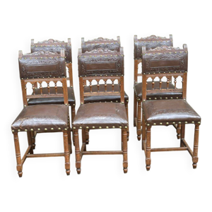 6 chaises à manger style