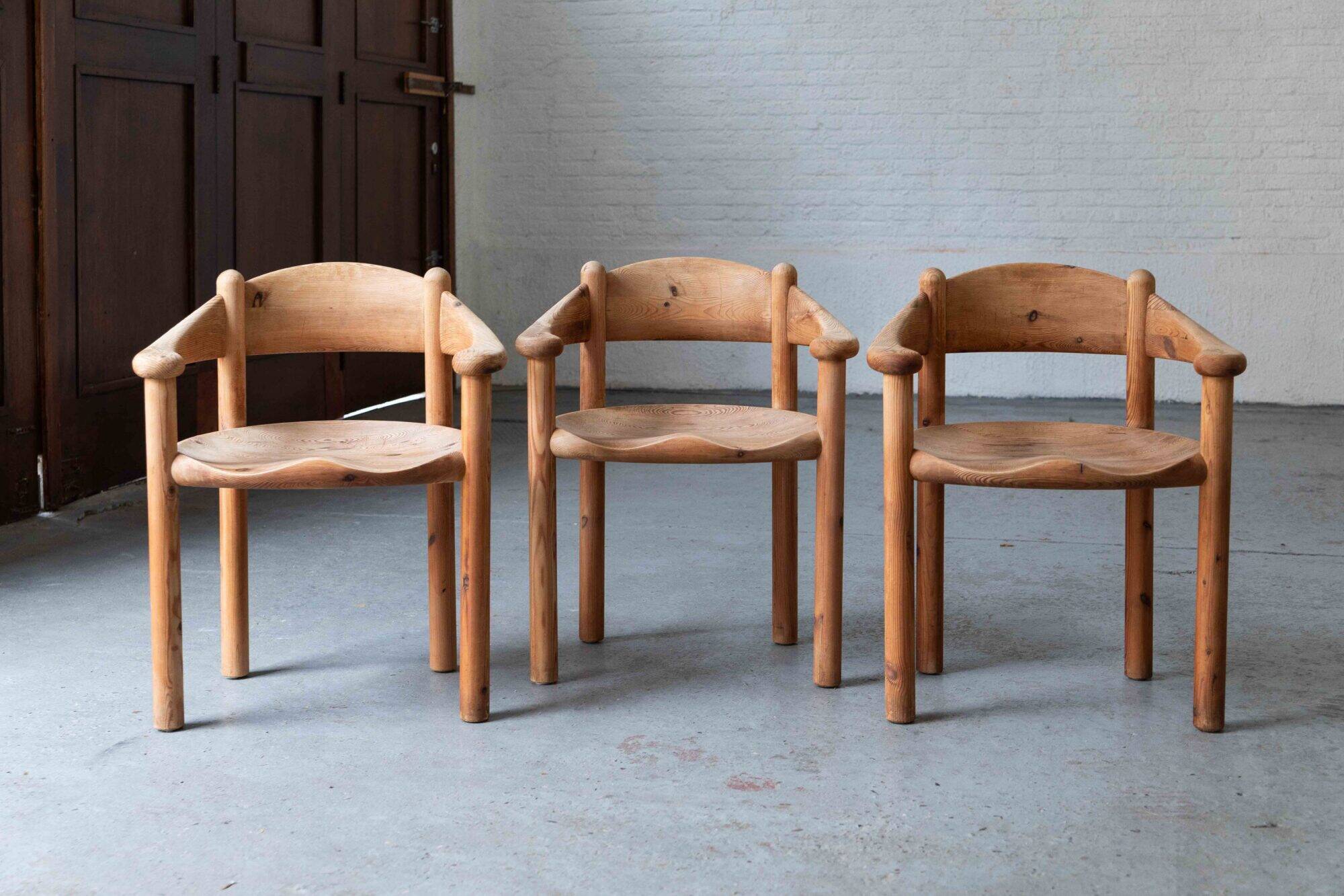 Set of 3 dining chairs by Rainer Daumiller