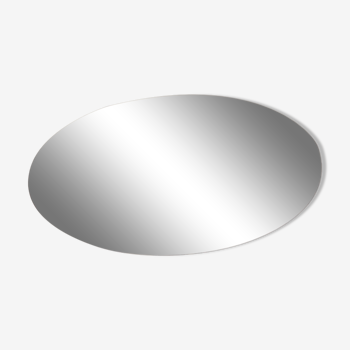 Oval beveled mirror