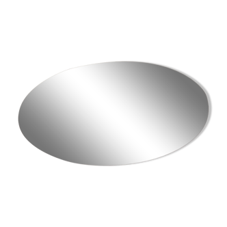 Oval beveled mirror