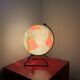 Vintage globe 1930 Perrina Picquart Metal and glass entirely original map geography